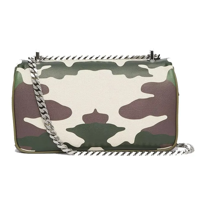 Burberry Lola Bag Cotton Printed Canvas Crossbody Bag Shoulder Bag Women's Camouflage-1