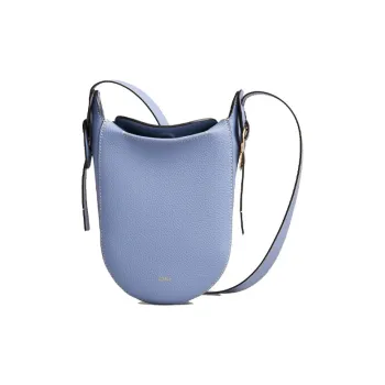 Chloe Chloé Bags Grain Bright Calfskin Crossbody Bag, Shoulder Bag Women's Light Blue