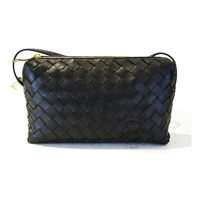 Bottega Veneta Cow Leather Shoulder Bag Women's Black-1