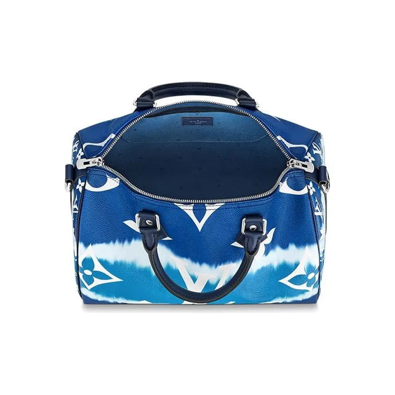 LOUIS VUITTON Speedy Bandouliere Lv Escale 30 Bleu-3