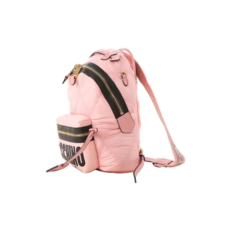 MOSCHINO Nylon Fabric Backpack Women's Pink-1