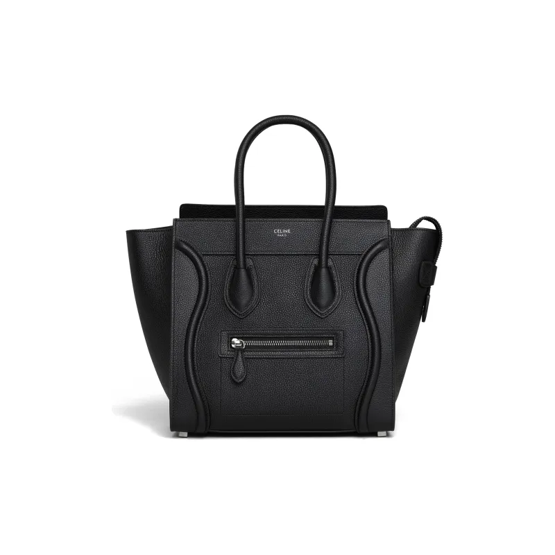 CELINE Micro Luggage Handbag In Drummed Calfskin-0