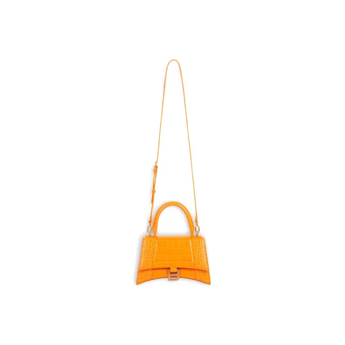Balenciaga Calfskin Hourglass Bag Handbag Shoulder Bag Regular Women's Orange-1