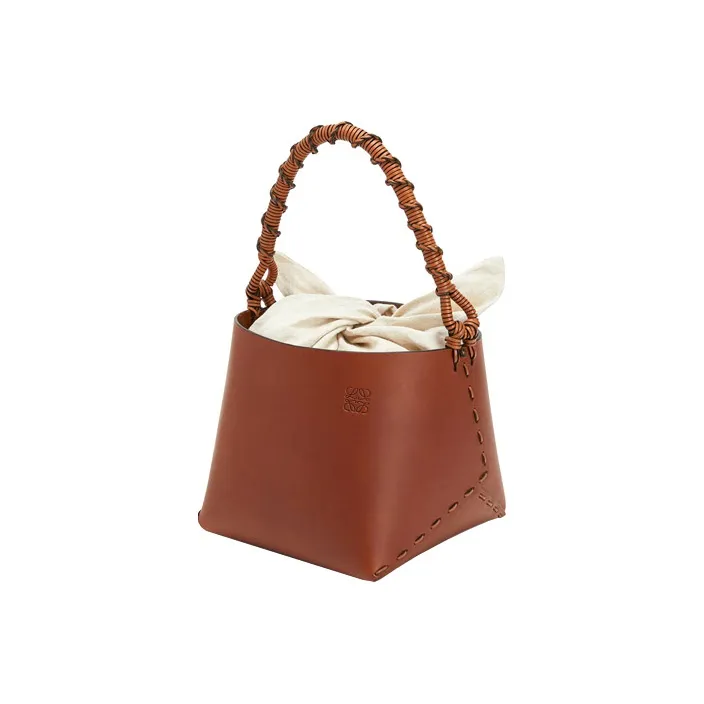 LOEWE Cow Leather Handbag Women's Brown-0