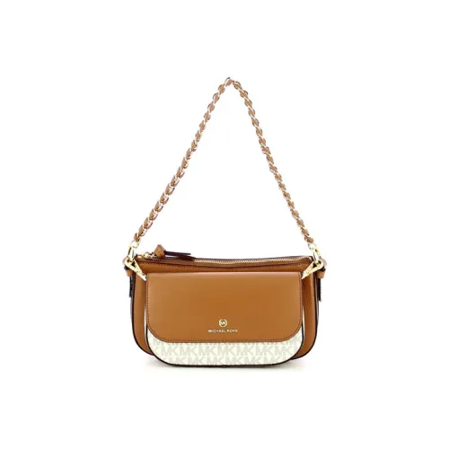 MICHAEL KORS Jet Set Leather Four in One Shoulder Bag, Crossbody Bag Women's Vanilla White Multicolor