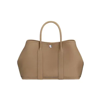 HERMES Garden Party Negonda Leather Handbag Unisex 1C Dusty Earth Tone