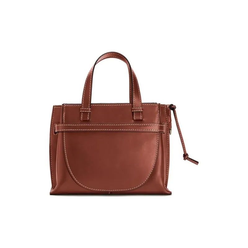 LOEWE Gate Calfskin Shoulder Bag Crossbody Bag Handbag Small Size Women's Rusty-2