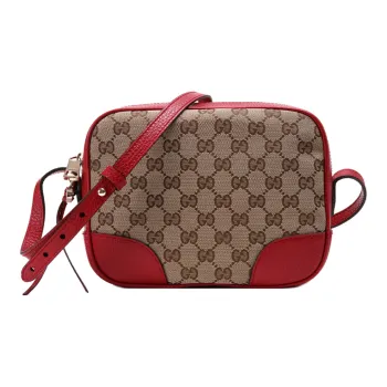 GUCCI Leather Camera Bag, Crossbody Bag, Shoulder Bag Women's