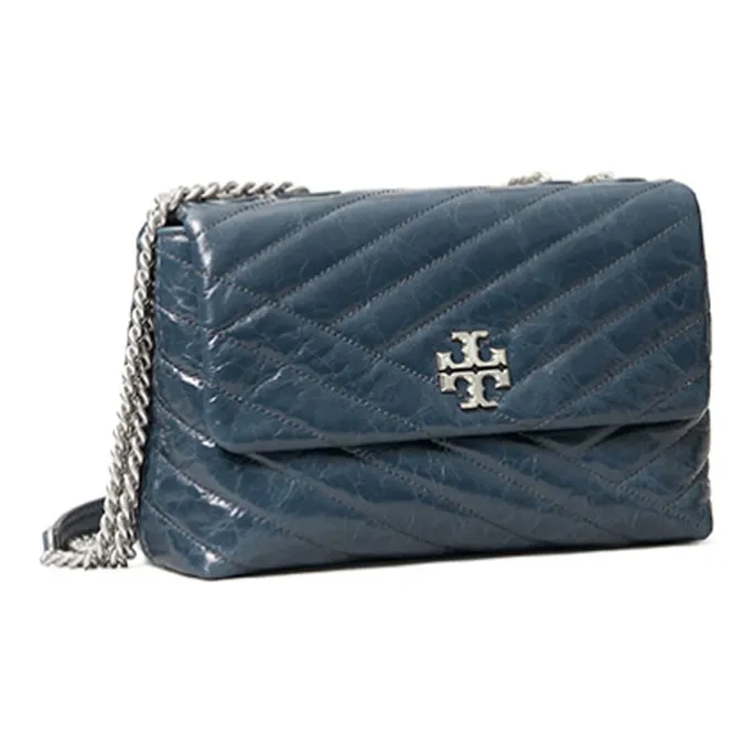TORY BURCH Kira Sheepskin Crossbody Bag, Shoulder Bag Women's Dark Blue-1