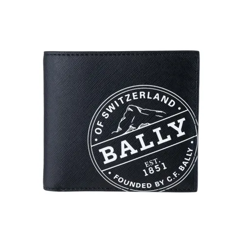 BALLY Men's  Card Holder Wallet Black