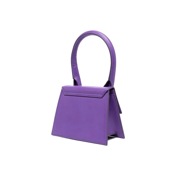 Jacquemus Cow Leather Handbag Mini Women's Purple-1
