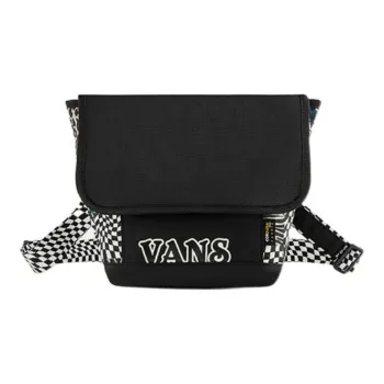 Vans Polyester Shoulder Bag, Crossbody Bag Regular Unisex Black