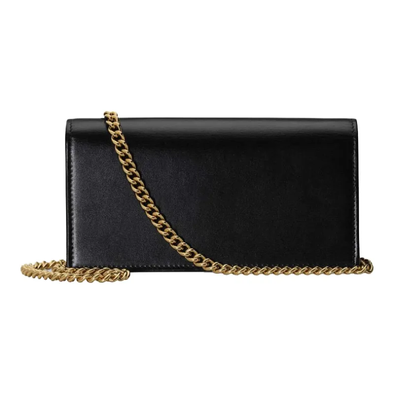 GUCCI Horsebit 1955 Leather Textile WOC Small Crossbody Bag Shoulder Bag Crossbody Bag Women's Black-2
