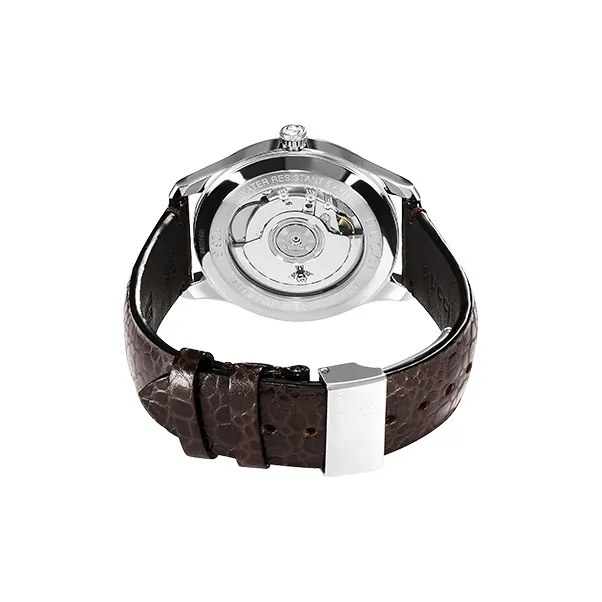 GUCCI G Timeless Collection Wrist Watch Automatic Mechanical Movement Leather Strap White Dial Men's Watches-1