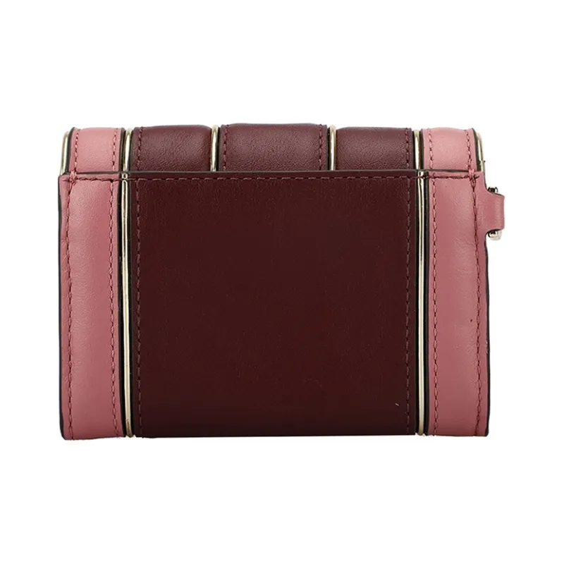 MICHAEL KORS Whitney Leather Coin Purse Clutch Women's Burgundy-2