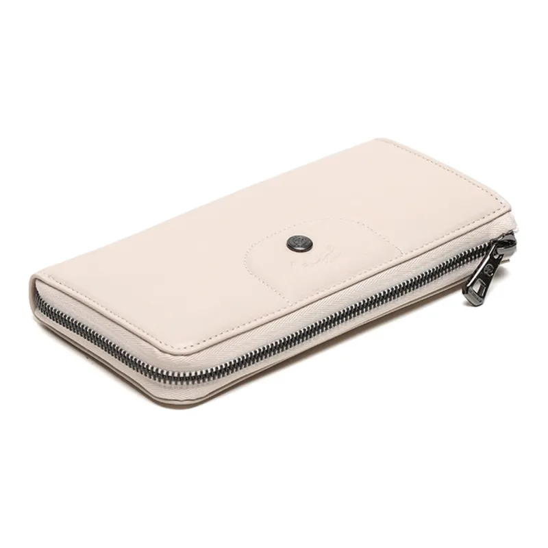 LONGCHAMP Le Pliage Sheepskin Wallet Women's Pink White-5