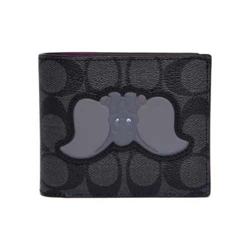 COACH Disney, Collaboration 3 IN 1 Wallet PVC 3 in 1 Wallet Regular Men's Black