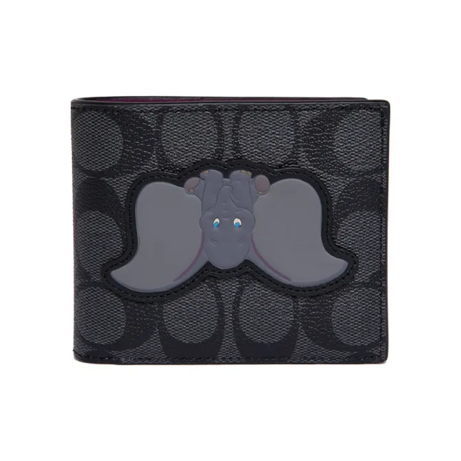COACH Disney, Collaboration 3 IN 1 Wallet PVC 3 in 1 Wallet Regular Men's Black-0