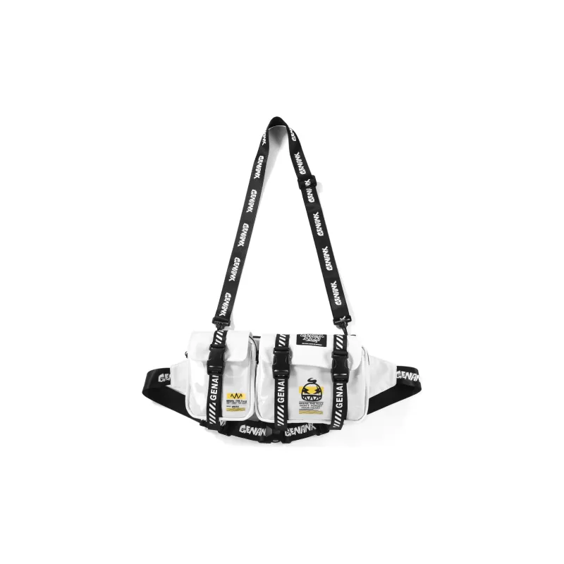 GENANX Polyester Combination Bag, Fanny Pack, Crossbody Bag Regular Unisex Black-7