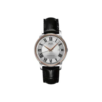 MIDO Baroncelli Collection Automatic Mechanical Movement Men's Watches Watch 39mm Silver Dial Cowhide Strap