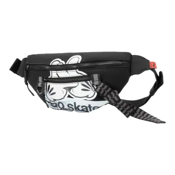 LiNing OG-SLICK Collaboration Skateboard Fabric Shoulder Bag Crossbody Bag Sling Bag Fanny Pack Regular Unisex Black