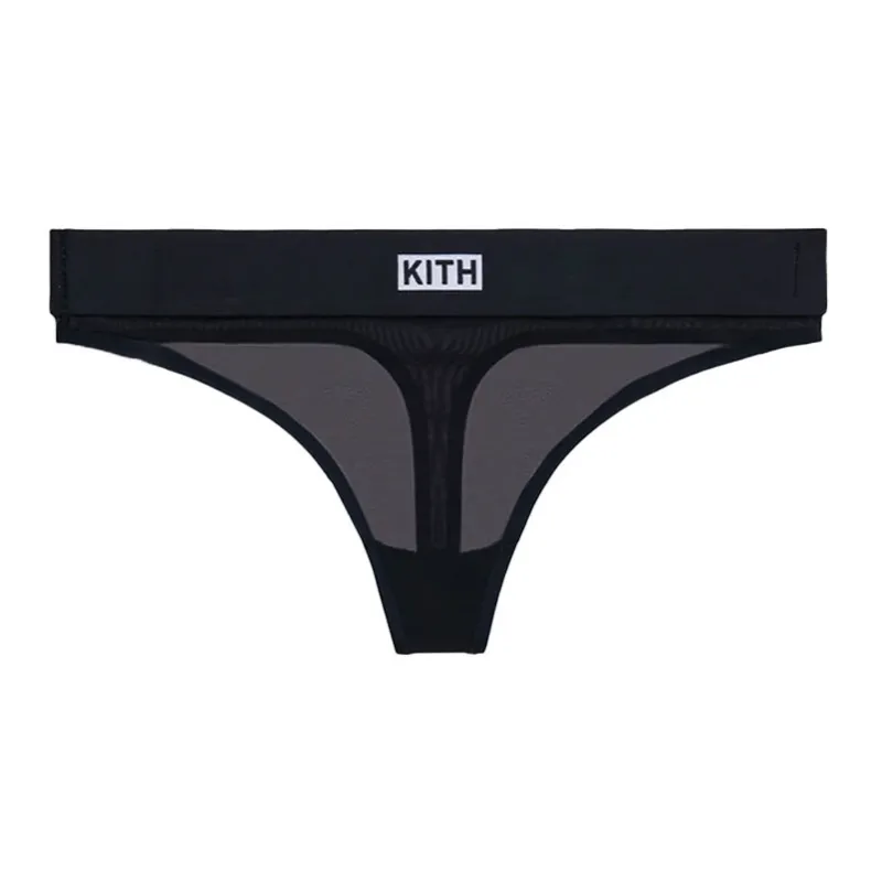 KITH Women's For Calvin Klein Mesh Thong 'Black'-0