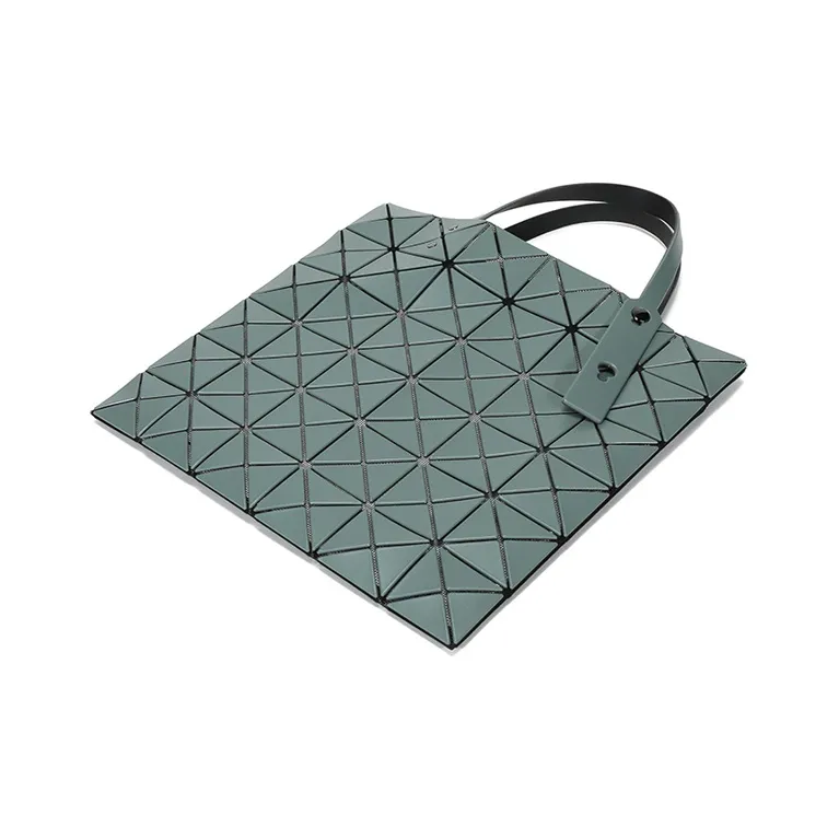 ISSEY MIYAKE Matte Tote Bag, Shopping Bag, Shoulder Bag, Handbag Unisex Gray Green-3