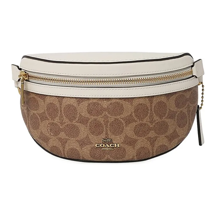 COACH Bethany Artificial Leather Fanny Pack Small Size Women's Beige-3