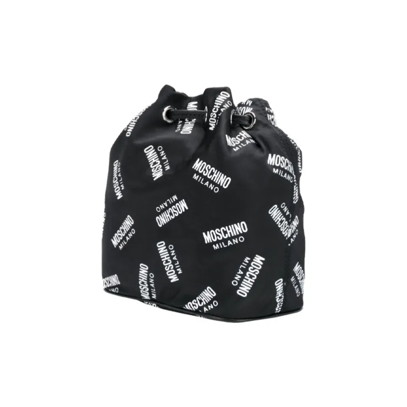 MOSCHINO Nylon Crossbody Bags Women's Black-1