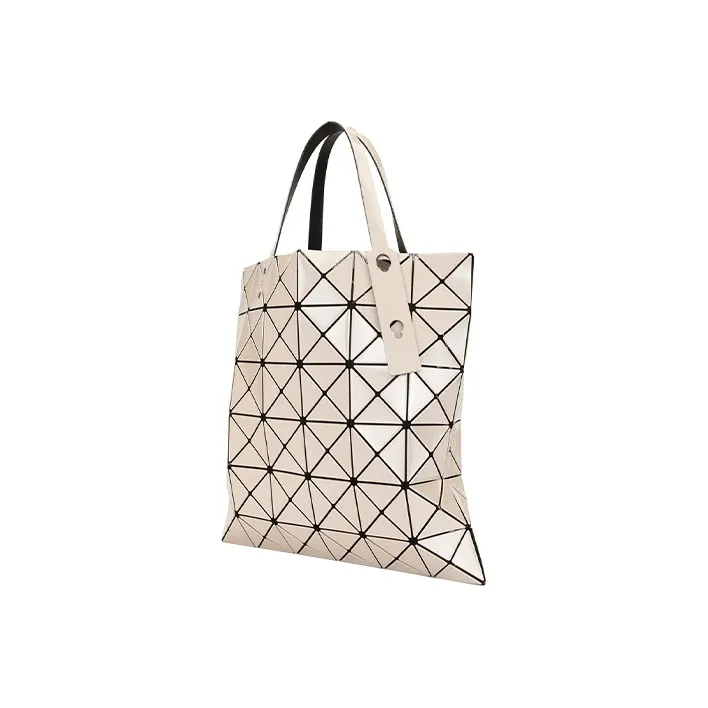ISSEY MIYAKE PVC Tote Bag Shopping Bag Shoulder Bags Handbags Women's Beige-2