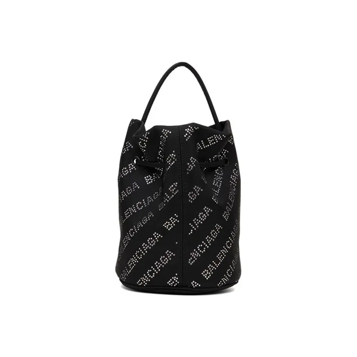 Balenciaga Fabric Bucket Bag, Handbag, Crossbody Bag Women's Black-2