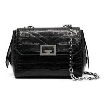 Givenchy Calfskin Shoulder Bag, Crossbody Bag Small Size Women's Black
