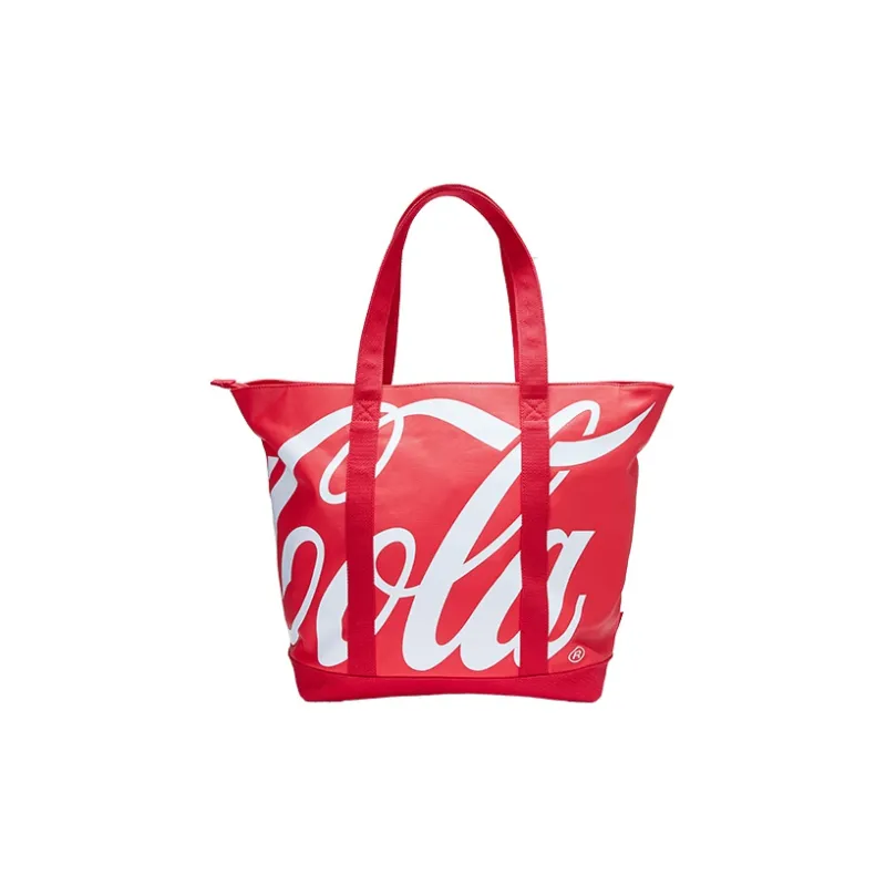 Coca-Cola Canvas Tote Bag Shopping Bag Shoulder Bags Regular Women's Red-1
