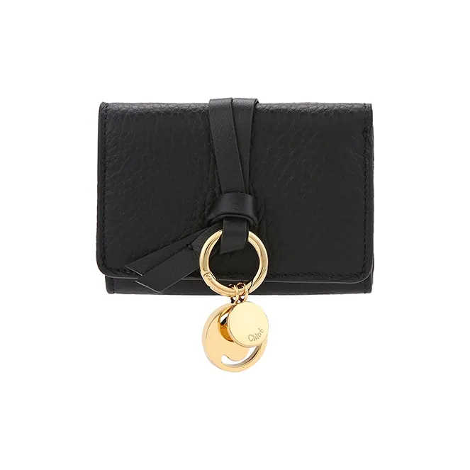 Chloe Chloé Bags Grained Calfskin Coin Purse Women's Black-0
