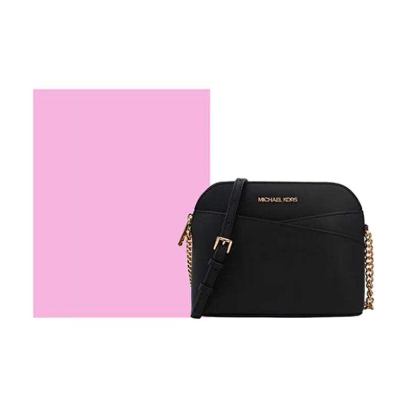 MICHAEL KORS Jet Set Travel Cow Leather Dome Bag, Crossbody Bag, Shoulder Bag Regular Women's Black-5