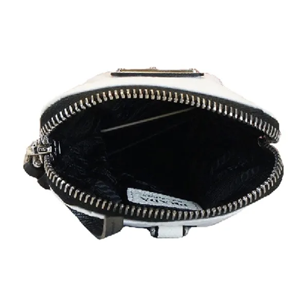 PRADA Nylon Cell Phone Pouch Unisex White-4