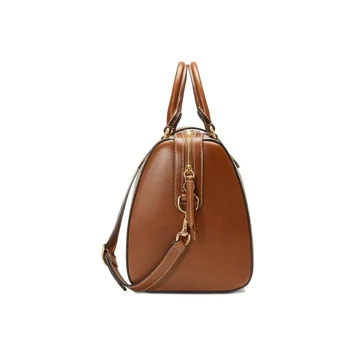 GUCCI Canvas With Leather Boston Bag Shoulder Bag Crossbody Bag Handbag Regular Unisex Ebony/Brown-3