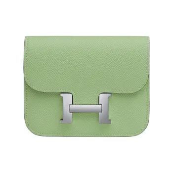 HERMES Constance Slim Epsom Calfskin Fanny Pack Women's 3I Vert Criquet Avocado Green