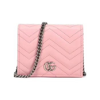 GUCCI MarmontGG Marmont Quilted Leather Chain Bag, Crossbody Bag Mini Women's