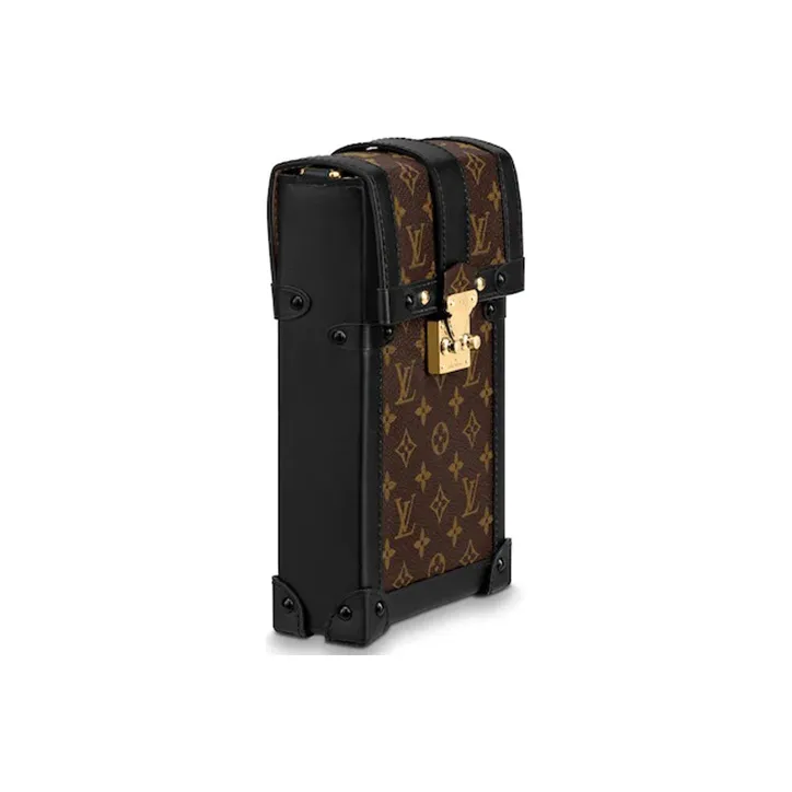 LOUIS VUITTON Pochette Trunk Verticale Monogram Brown/Black-2
