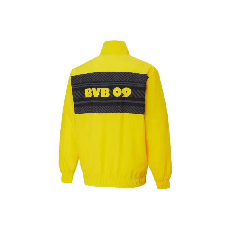 PUMA BVB Soccer Jackets Men Yellow-1