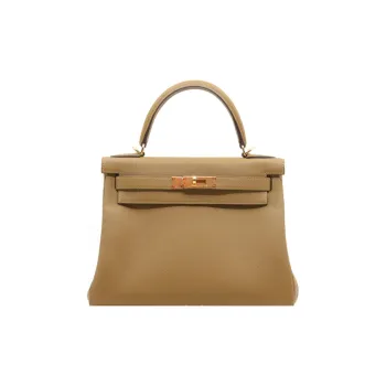 HERMES Kelly Togo Calfskin Kelly Bag Handbags Women's U8 Bronze Dore Copper Gold