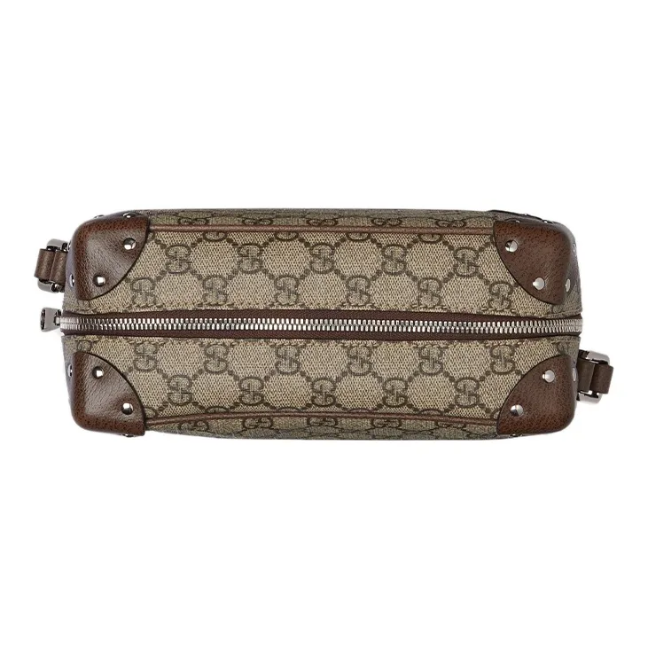GUCCI Canvas Box Bag, Small Square Bag, Crossbody Bag, Shoulder Bag Unisex-4