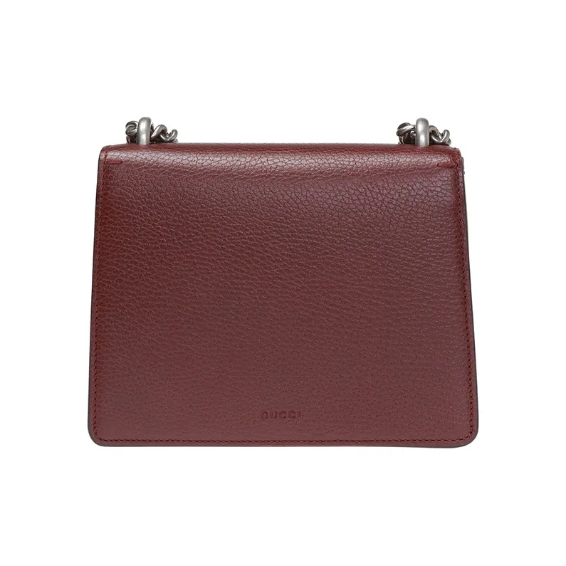 GUCCI Dionysus Leather Bacchus Bag Chain Pack Shoulder Bag Crossbody Bag Women's Burgundy-2