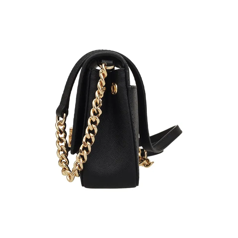 MICHAEL KORS Tina Leather Shoulder Bag Crossbody Bag Women's Black-2