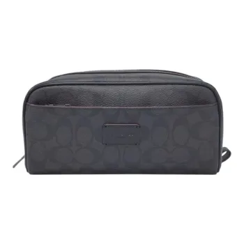 COACH Travel Kit Toiletry Bags Black Gray Color