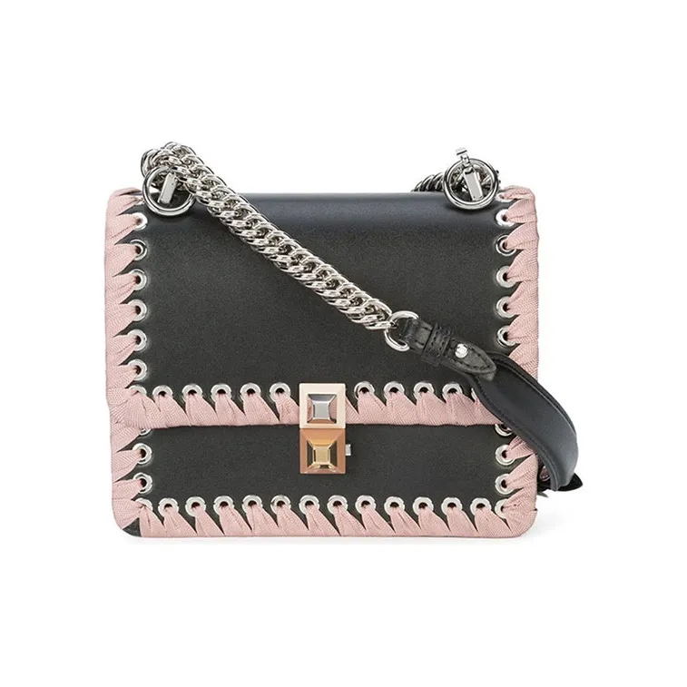 FENDI Kan I Leather Crossbody Bag, Shoulder Bag Small Size Women's-0