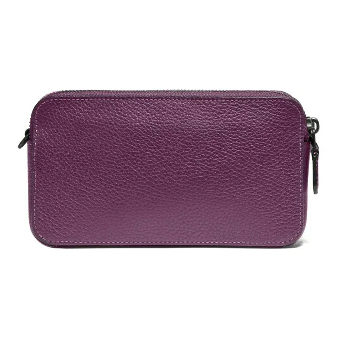 COACH Kira Leather Handheld Crossbody Bag Wallet Women's Purple-2