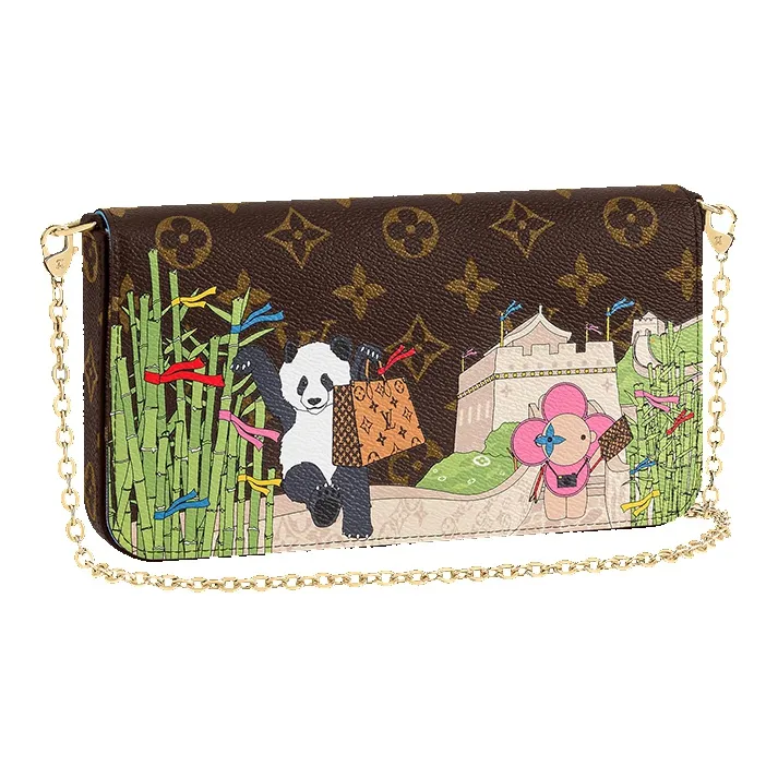 LOUIS VUITTON Felicie Pochette Monogram Vivienne Myosotis Blue-0
