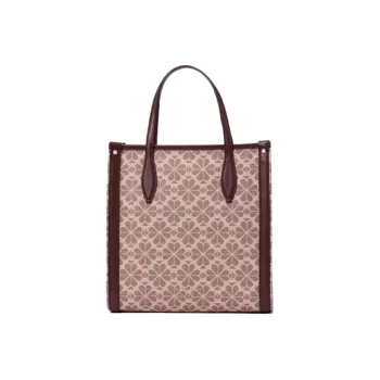 Kate Spade Artificial Leather Tote Bag Shopping Bag Handbag Medium Size Women's Red Brown